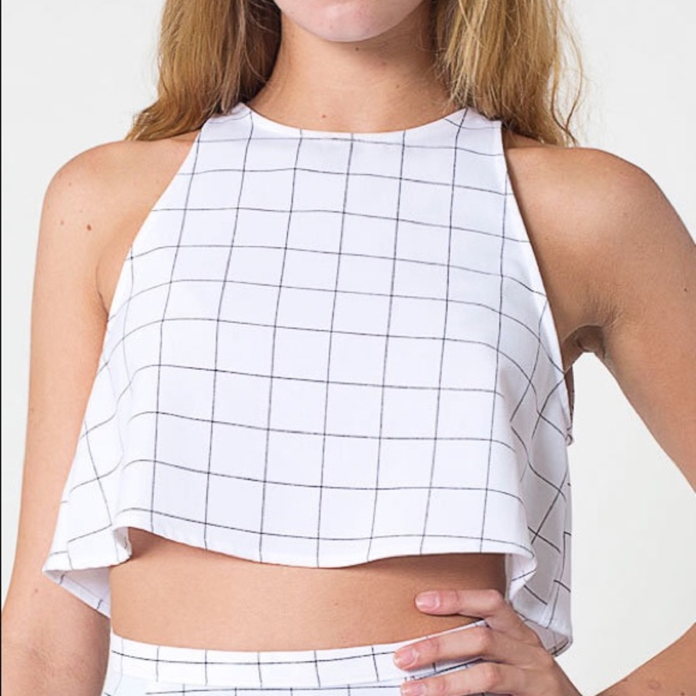 American Apparel Lulu Grid Top